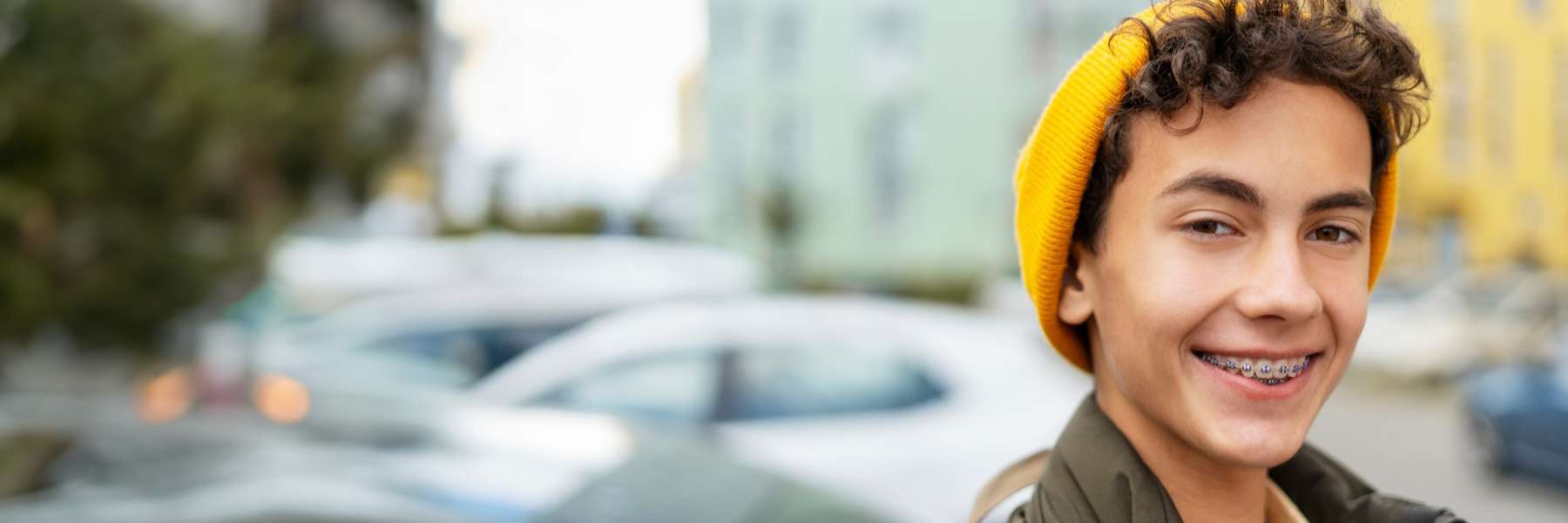 A man smiling after getting braces in Scarborough, ON