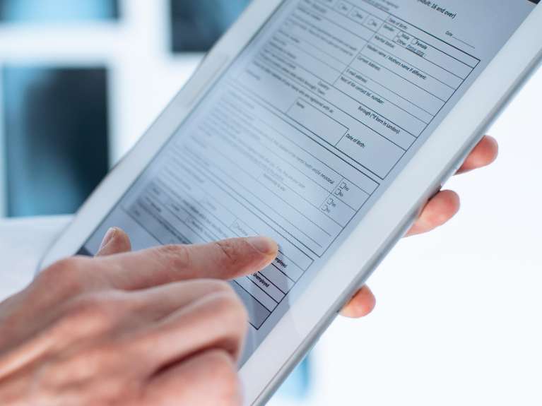 close up of digital records | dentist in scarborough